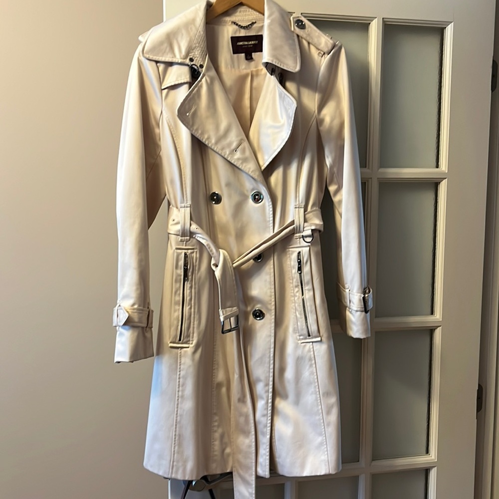 Johnston and Murphy light pink/blush trench coat